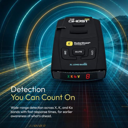 RadarShield Ghost Pro Radar and Laser Detector for Cars (The Ghost Pro)