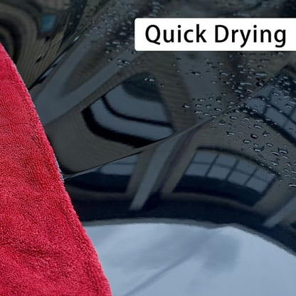 2 Pack Car Drying Towel (Red)