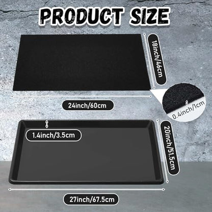 1 Set Oil Drip Pan for Car with Mat