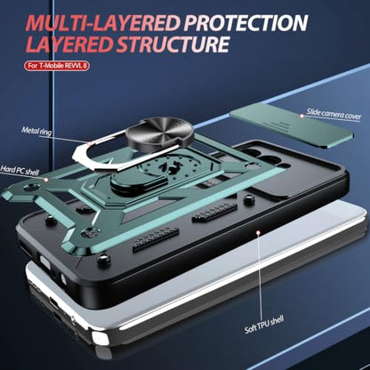 for T Mobile Revvl 8 Case (T-Mobile Revvl 8 (6.5") / Green)