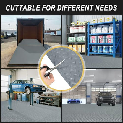 7.5x18 FT Garage Floor Mat (Grey / 7.5x18 FT)