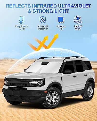 Windshield Sun Shade for Ford Bronco Sport 2021 (Ford Bronco Sport 2021-Present)