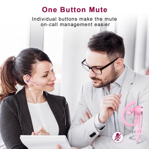 Bluetooth Headset (Pink)