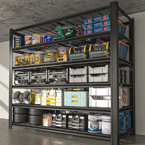 6 Tier Heavy Duty Garage Shelving (6T 55" W x 24" D x 84" H)