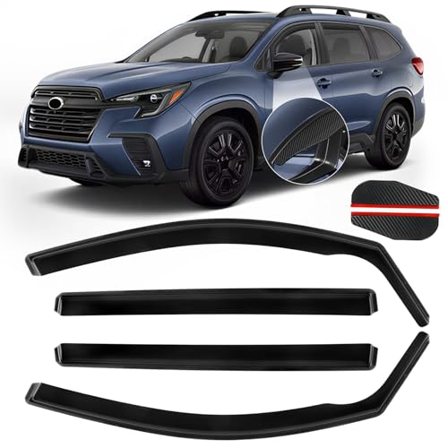 in Channel Rain Guards Fit for Subaru Ascent 2019 2020 2021 2022 2023 2024 2025 2026 (For 2019-2026 Ascent)