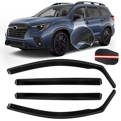 in Channel Rain Guards Fit for Subaru Ascent 2019 2020 2021 2022 2023 2024 2025 2026 (For 2019-2026 Ascent)