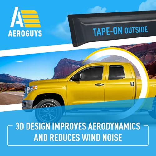Extra Durable Window Deflectors Tape (For Toyota Tundra 07-21)