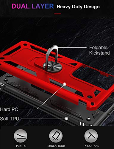 for Galaxy S21 Ultra Case (Galaxy S21 Ultra (Large 6.8") / Red)