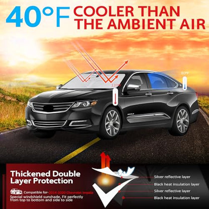 Windshield Sun Shade for 2014 (for 2014-2020 Che-vrolet/Chevy Impala)