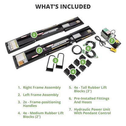 6000TL Portable Car Lift with 6 (6,000 lb)