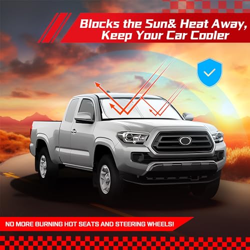 Windshield Sun Shade for Toyota Tacoma 2016 (for Toyota Tacoma 2016-2026 2027)