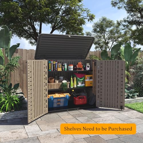 Outdoor Storage shed (coffee / Standard-26 cu ft)