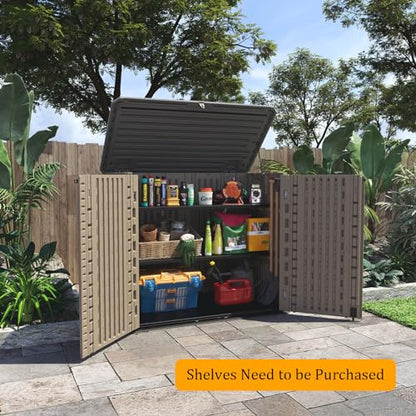 Outdoor Storage shed (coffee / Standard-26 cu ft)
