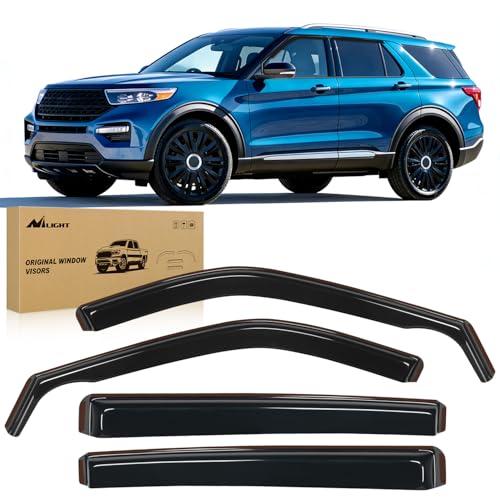 Side Window Rain Guards for 2020 (Ford Explorer 2020-2026)