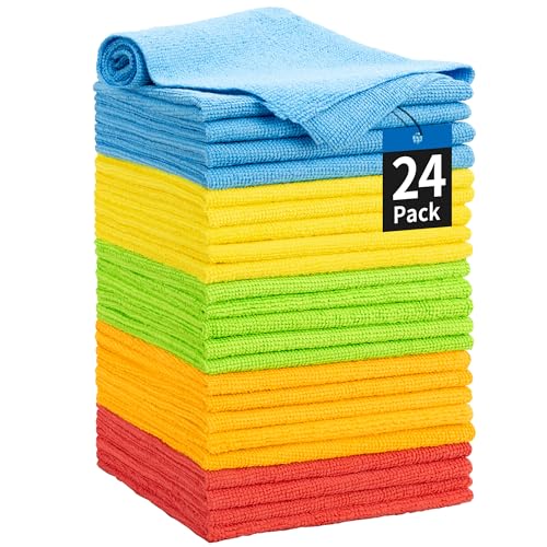 Microfiber Towels for Cars (Assorted / 24 Pack)