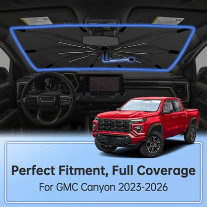 Windshield Sun Shade Umbrella for GMC Canyon 2023 (for GMC Canyon 2023-2026)