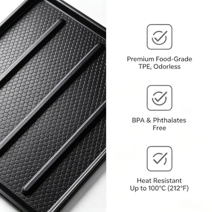 Center Console Tray Liner for Toyota Tundra 2022 (Black)
