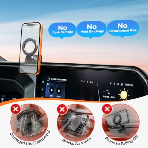 Car Phone Holder for Toyota Land Cruider 2026 2025 2024 with 8 (Fit for 2024-2026 Land Cruiser, 8/12.3-Inch)