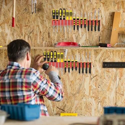 Screwdriver Plier Organizer Wall Mount (1 PCS Red)