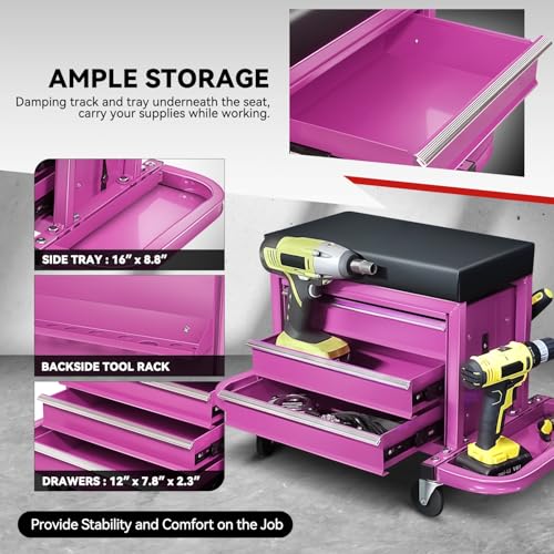 Mechanic Rolling Seat (Purple)
