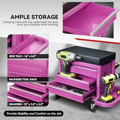 Mechanic Rolling Seat (Purple)