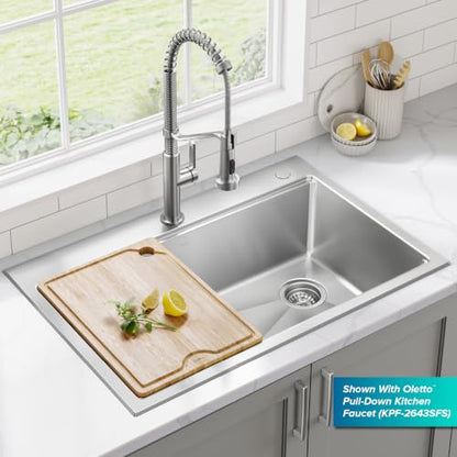 Fairlane 33 in Drop In (33 Inch / Single Bowl Workstation — Drop In)