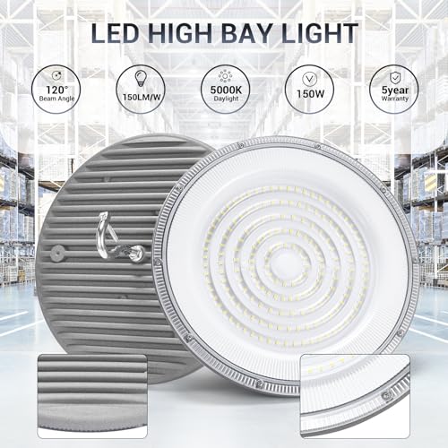 10 Pack 150W UFO Led High Bay Light (150W 10pack UFO high bay light)
