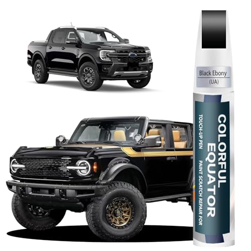 UA/UD/M6373/M6877 Black Ebony Touch Up Paint for Ford, Car Paint Pen Scratch Repair Two-In-One Touch Up Paint, Premium Car Scratch Remover for Deep Scratches (Black Ebony(UA/UD/M6373/M6877) compatible with All Models)