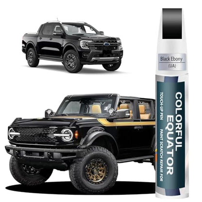 UA/UD/M6373/M6877 Black Ebony Touch Up Paint for Ford, Car Paint Pen Scratch Repair Two-In-One Touch Up Paint, Premium Car Scratch Remover for Deep Scratches (Black Ebony(UA/UD/M6373/M6877) compatible with All Models)