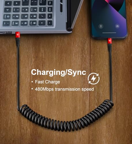 USB C to Lightning Cable 6FT 2Pack (6FT / Usb C to Lightning / Red)