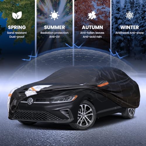 Multi Layer Car Cover Custom Fit for VW Jetta (Custom fit VW Jetta / Sedan car cover)