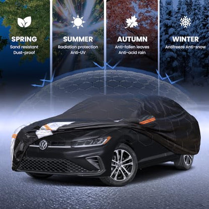 Multi Layer Car Cover Custom Fit for VW Jetta (Custom fit VW Jetta / Sedan car cover)