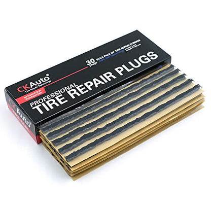 30 pcs 8" Black Tire Repair Strings Tire Repair Plugs (Black / 8" x φ0.236" 30pcs)