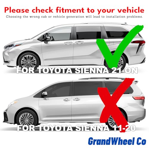Window Deflectors Smoke Tinted In (For Sienna 21-26)