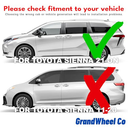 Window Deflectors Smoke Tinted In (For Sienna 21-26)