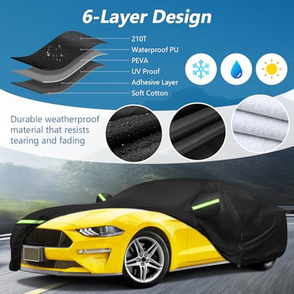 Car Cover for Ford Mustang 1994 (Black / for Ford Mustang)