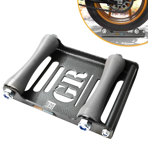 Motorcycle Roller Wheel Cleaning Stand (Roller Large Antic Silver)
