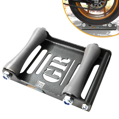Motorcycle Roller Wheel Cleaning Stand (Roller Large Antic Silver)