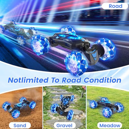Gesture Sensing RC Stunt Car (Blue)