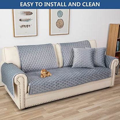 Couch Cover Sectional Couch Covers (43''x82''/Rectangular / Light Gray)