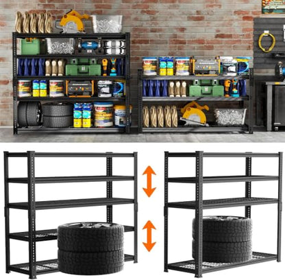 Storage Shelves Heavy Duty (5 Tier 48"W x 18"D x 72"H)