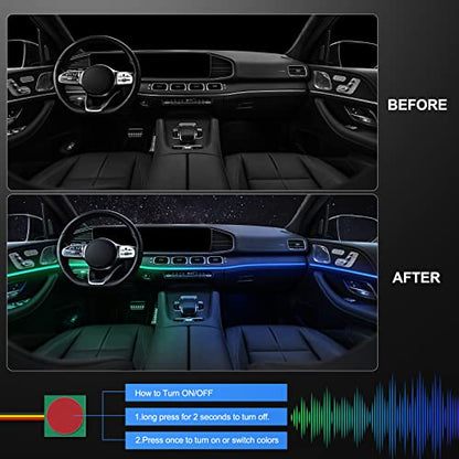 Acrylic Interior Car LED Strip Light with Wireless APP (Dreamcolor Kit - 2 in 1)