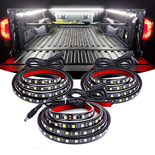 3PCS 60 Inch Truck Bed Light Kit 270 LEDs (White / Truck Bed Light Strip)