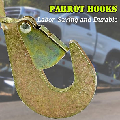 4 Pack Car Tie Down Straps for Trailers (green)