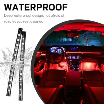 Car LED Strip Light (24 LED,Cigarette Lighter / red)