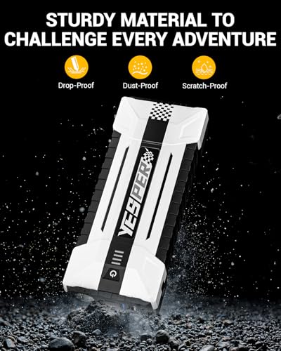 4120A 12V Car Battery Jump Starter Portable Pack (White)