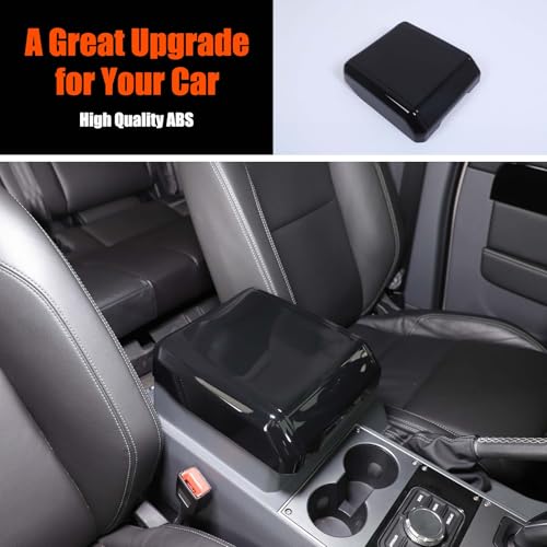 Armrest Box Cover Center Console Pad Compatible with INEOS Grenadier 2020 (Glossy Black)