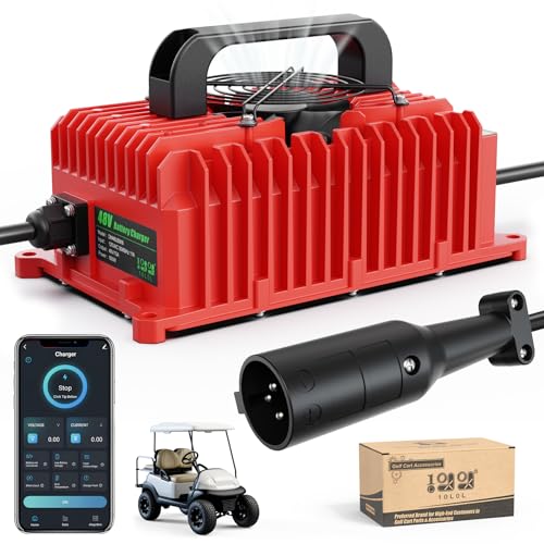 48V Golf Cart Charger for Club Car (Red)