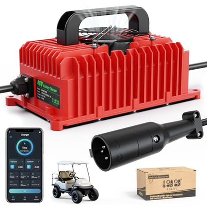 48V Golf Cart Charger for Club Car (Red)