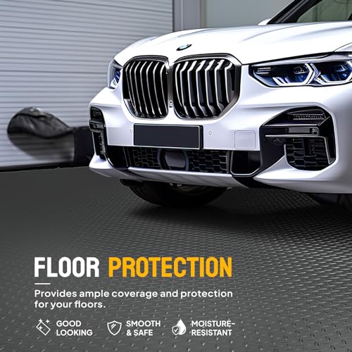 4x8 FT Garage Floor Mat (4'x8' / Black)